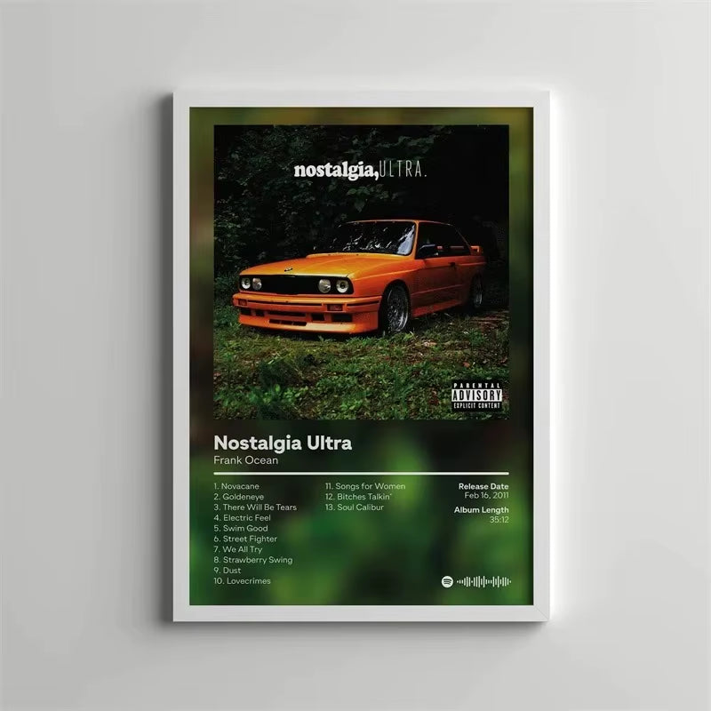 Drake Pop Rap Music Album Cover Poster Aesthetic Rapper Hip Hop Rock Wall Art Canvas Painting Picture for Living Room Home Decor