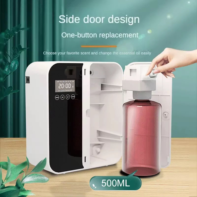 Aroma Diffuser Machine Wall Mounted Waterless Diffuser for Large Room Bluetooth Essential Oil Diffuser Electric Smell for Home